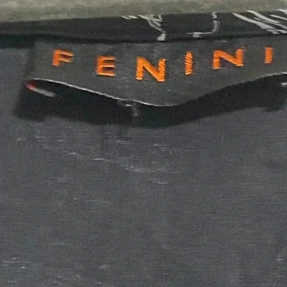 Fenini black & white & red cotton jacket top shirt - Picture 12 of 13